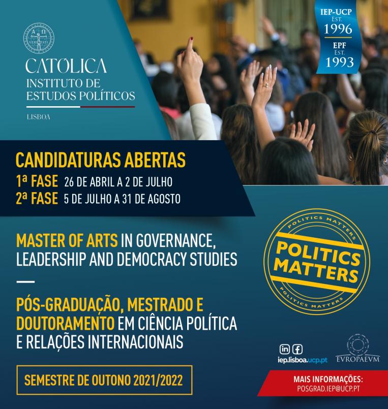 Candidaturas Semestre de Outono 2021/2022