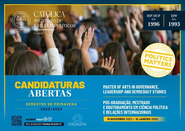 Candidaturas Abertas - Semestre de Primaver 2022-2023