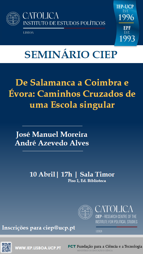 Cartaz Seminário CIEP 10 de Abril