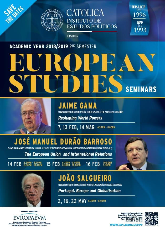 Cartaz European Seminars 2019