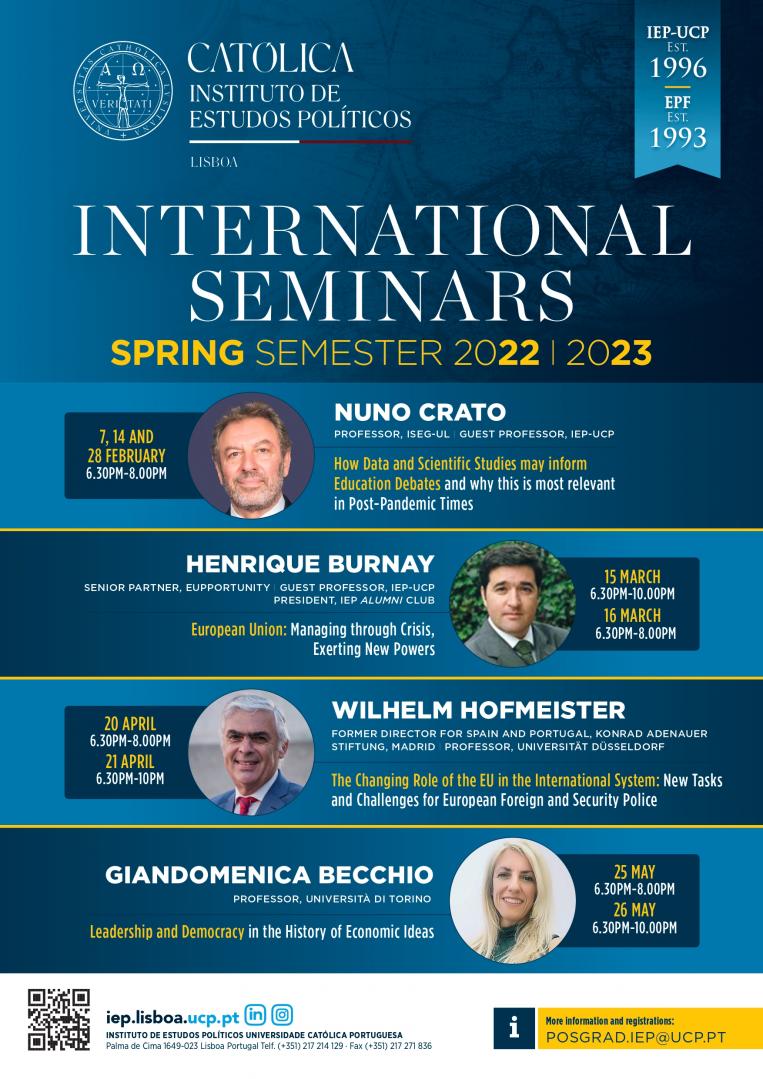 Cartaz International Seminars 2022/2023