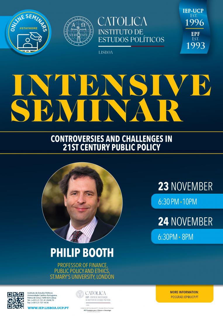 Intensive Seminar - Philip Booth