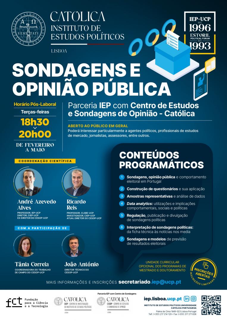 Cartaz - Sondagens e Opinião Pública 