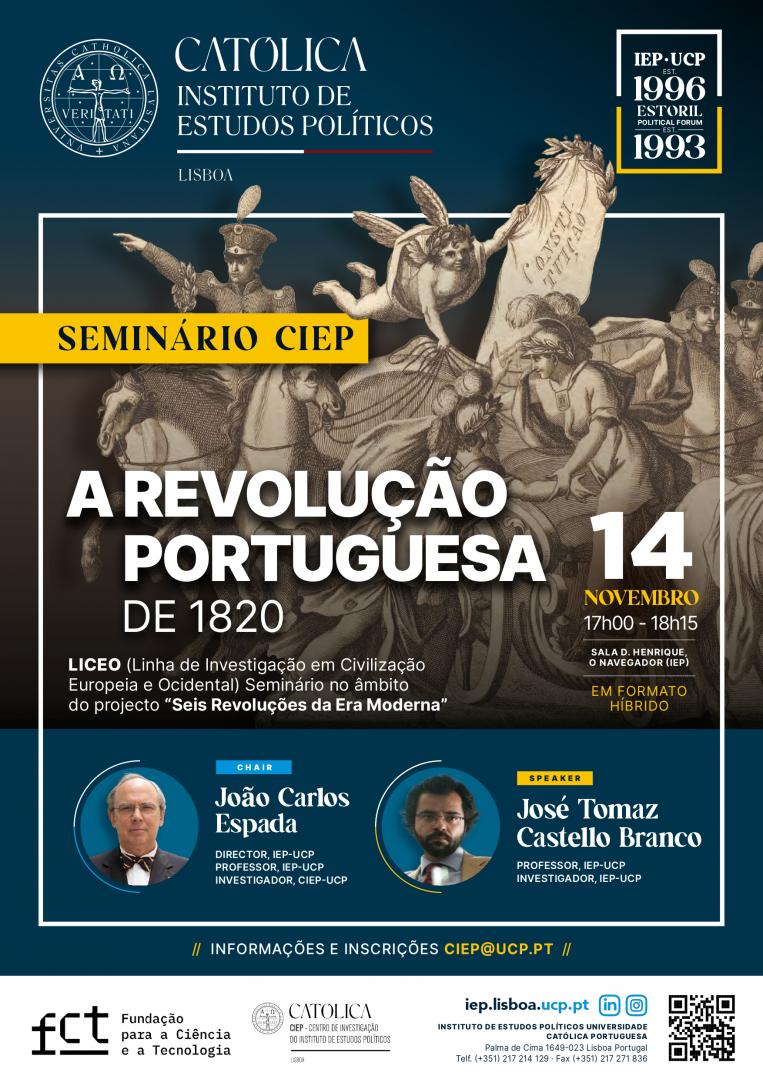 Cartaz CIEP - Revolução Portuguesa de 1820