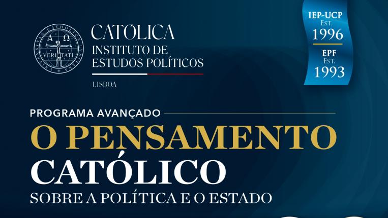 Cartaz Programa Avançado O Pensamento Católico sobre a Política e o Estado
